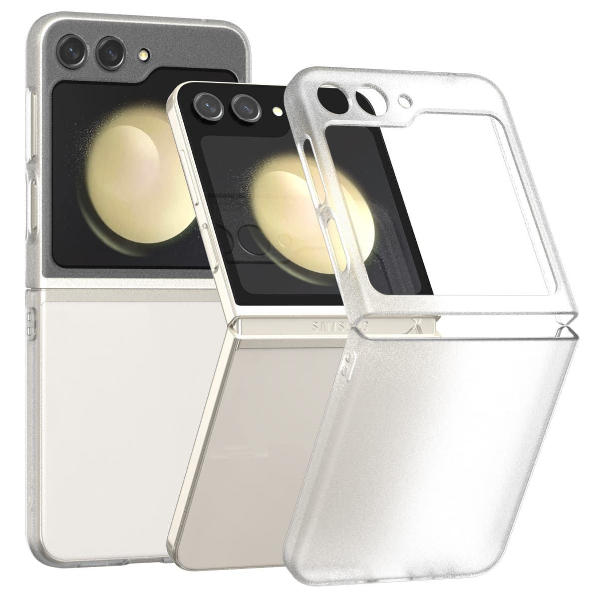 ARAREE NUKIN SERIES Samsung Galaxy Z Flip 5 Simple Slim Transparent Protective Case – Matt Clear