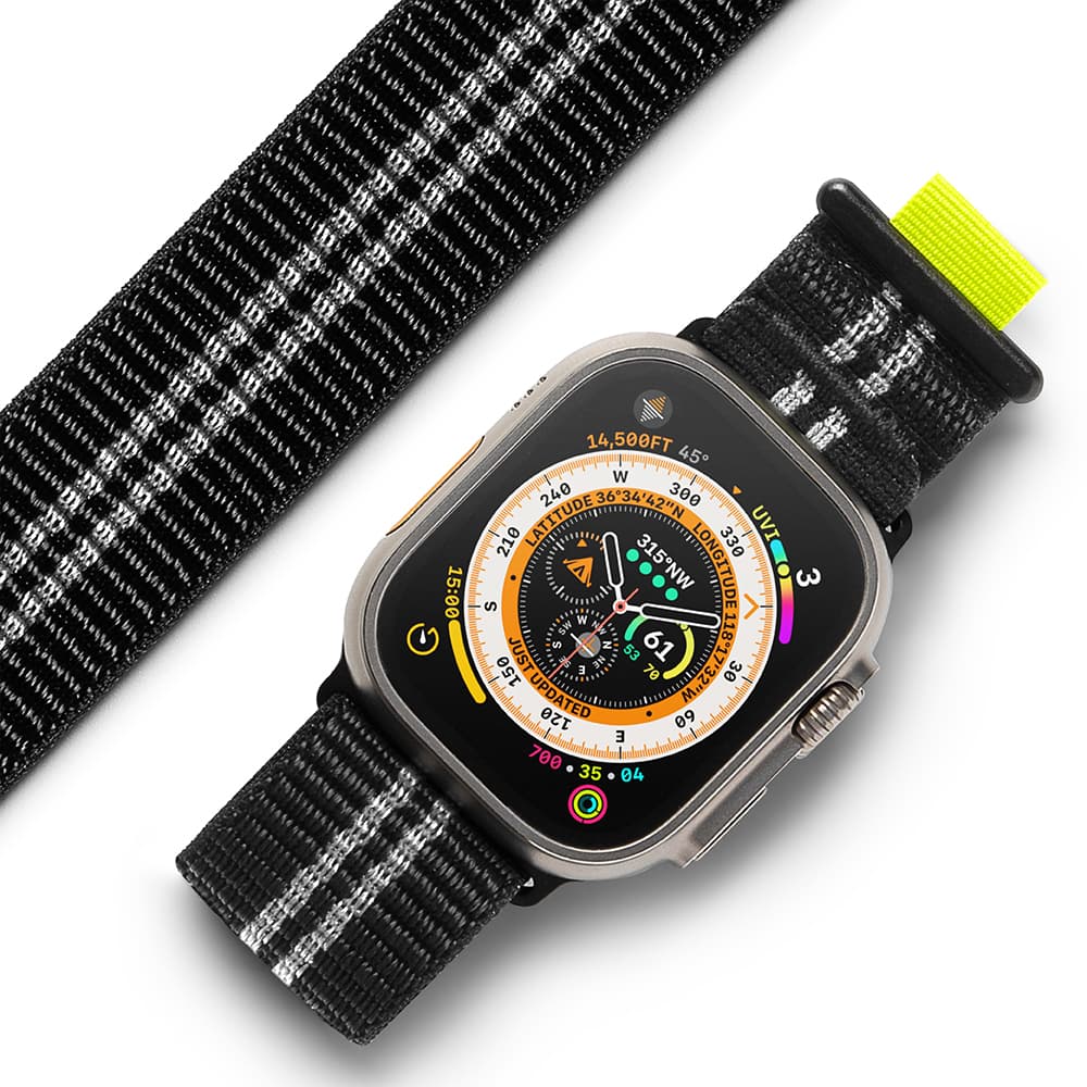 RINGKE SPORT AIR LOOP Apple Watch [42mm/44mm/45mm/49mm] Band Tone-On-Tone Palettes – Black