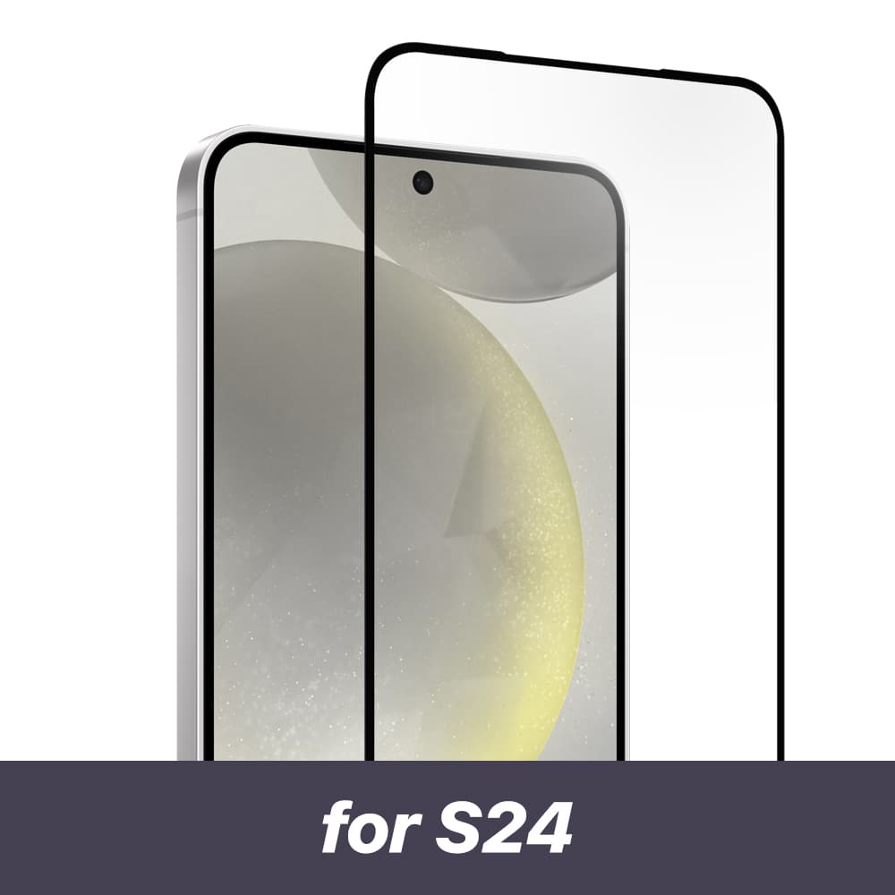 SIEGE GLASTIMATE FULL COVERAGE HD CLEAR PREMIUM TEMPERED GLASS SCREEN PROTECTOR For Samsung Galaxy S24 Series – Samsung Galaxy S24