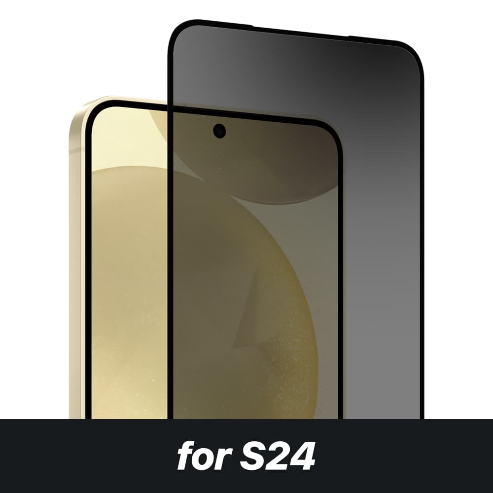 SIEGE GLASTIMATE FULL COVERAGE PRIVACY PREMIUM TEMPERED GLASS SCREEN PROTECTION For Samsung Galaxy S24 Series – Samsung Galaxy S24