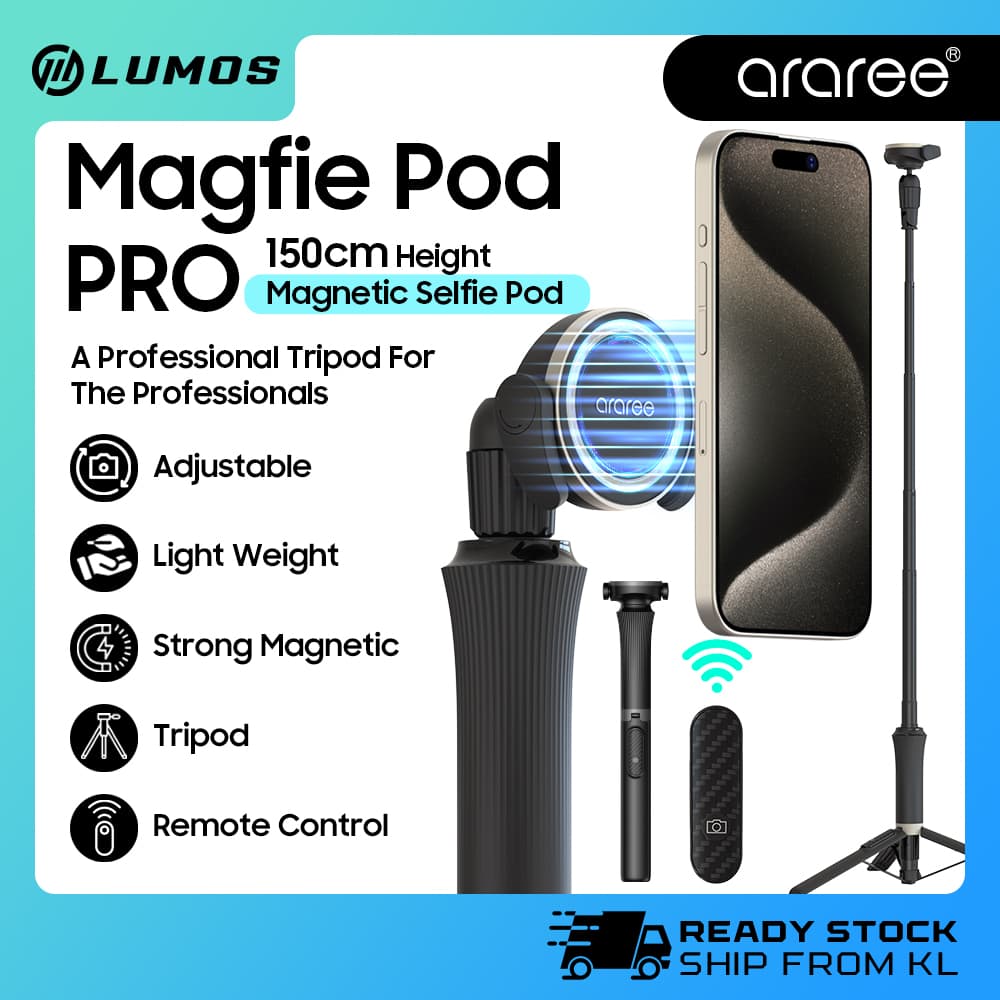 ARAREE MAGFIE POD PRO Selfie Stick Magnet Tripod Bluetooth 5.0