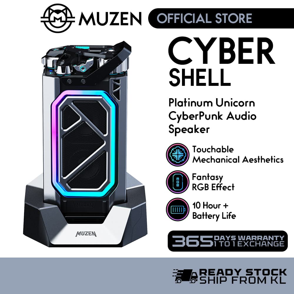 MUZEN CYBER SHELL Mechanical Stereo Speaker
