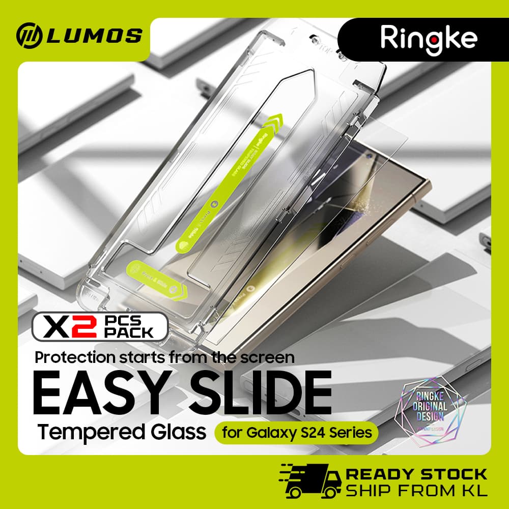 RINGKE EASY SLIDE HD+ CLEAR TEMPERED GLASS for Samsung Galaxy S24 Series