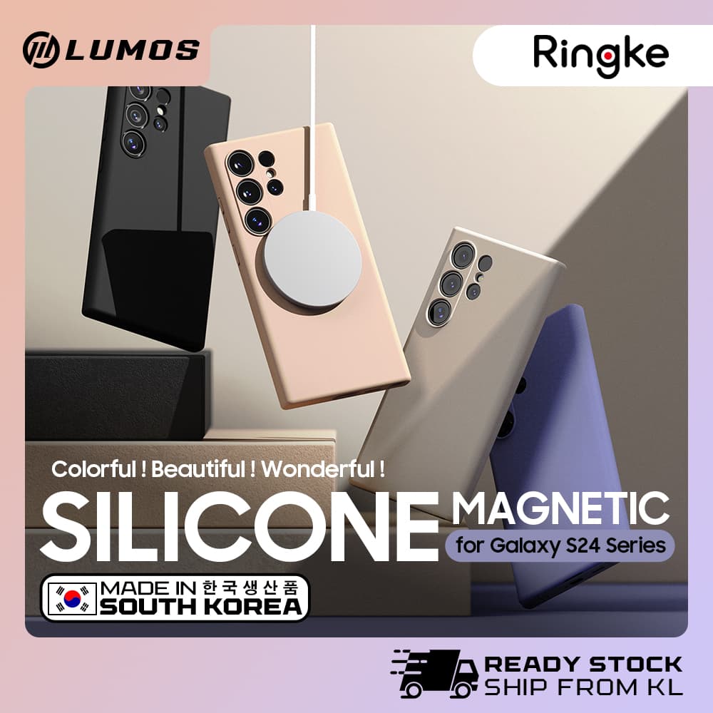 RINGKE SILICONE MAGNETIC SERIES for Samsung Galaxy S24 Series Phone Case
