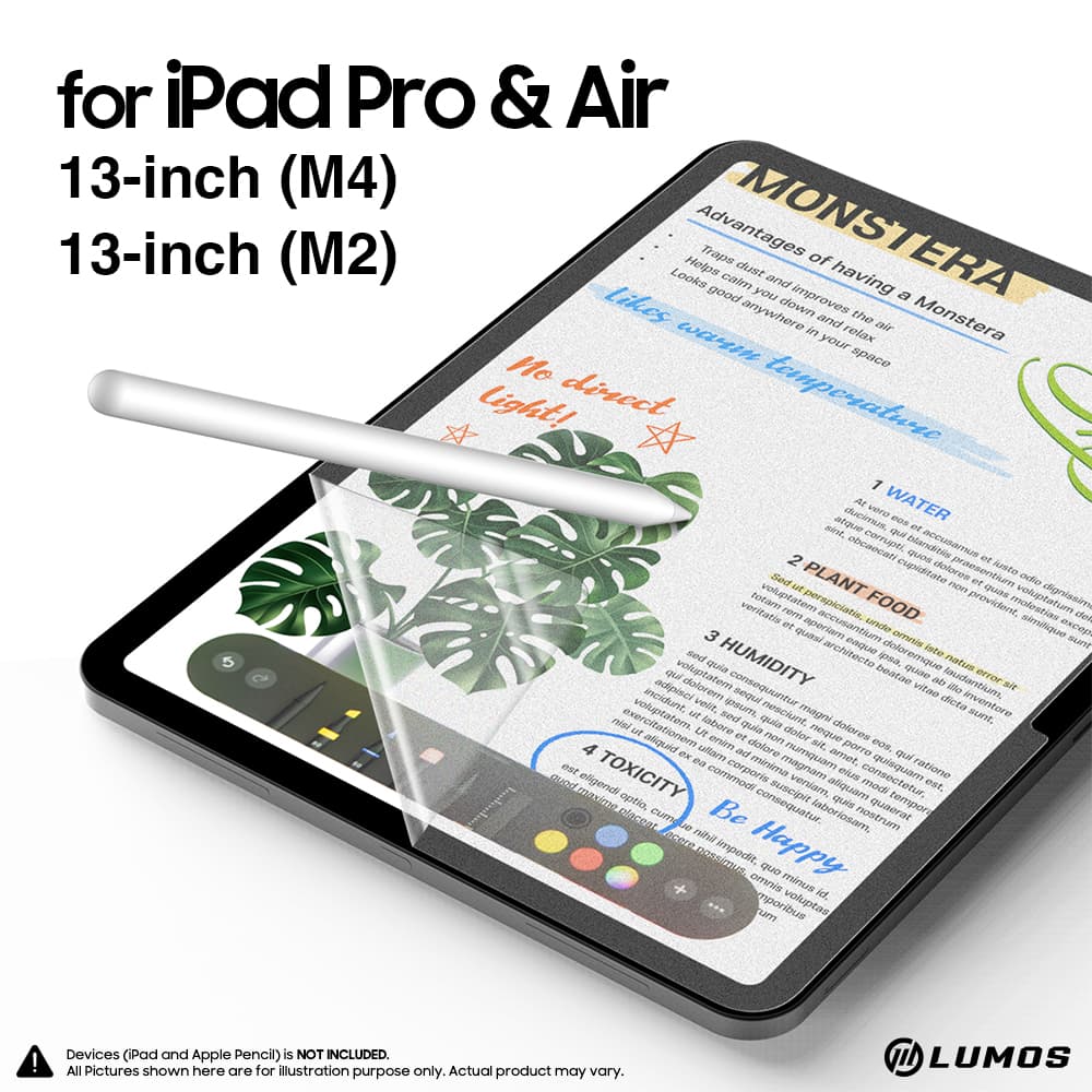 Araree PAPER-LIKE FILM Screen Protectors for iPad Pro / iPad Air 11 / 13 inch (M4 / M2) – iPad Pro 13-inch(M4)