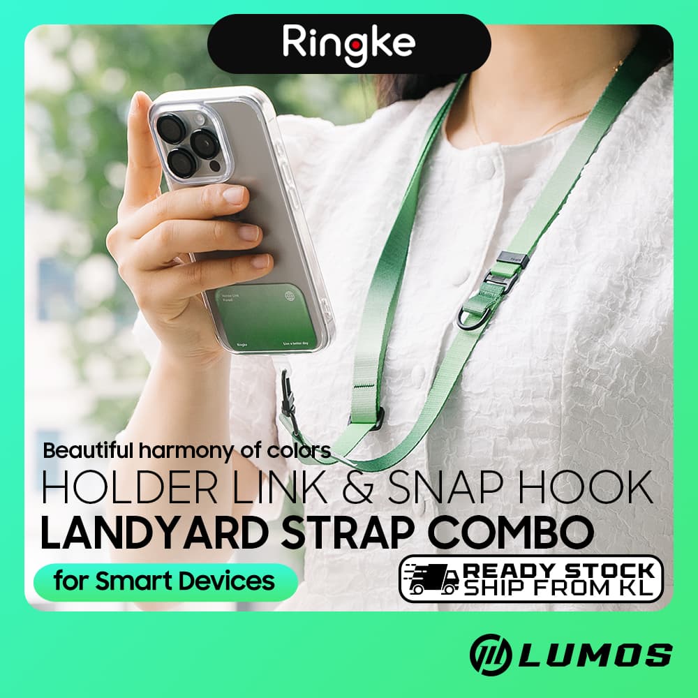 RINGKE HOLDER LINK & SNAP HOOK LANDYARD STRAP COMBO