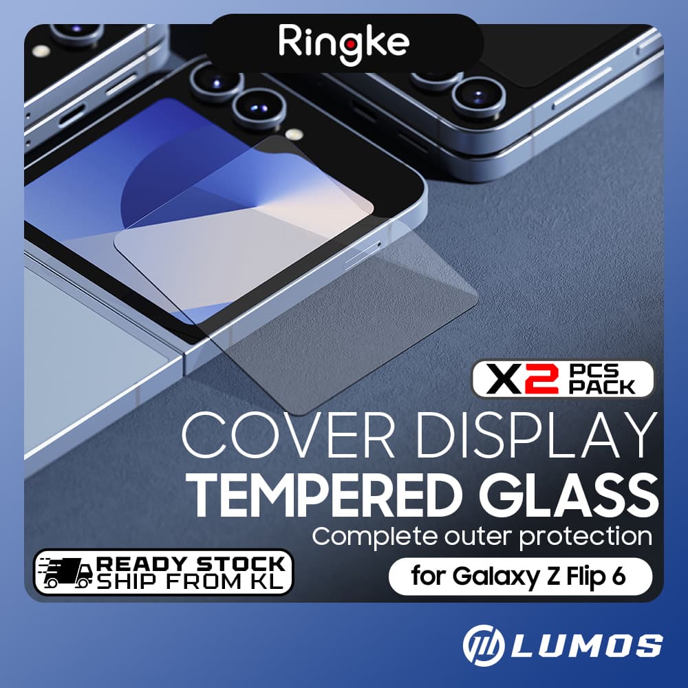 RINGKE 2PCS PACK COVER DISPLAY GLASS SAMSUNG GALAXY Z FLIP 6 Tough 9H Hardness Coating Efficiency & Durable