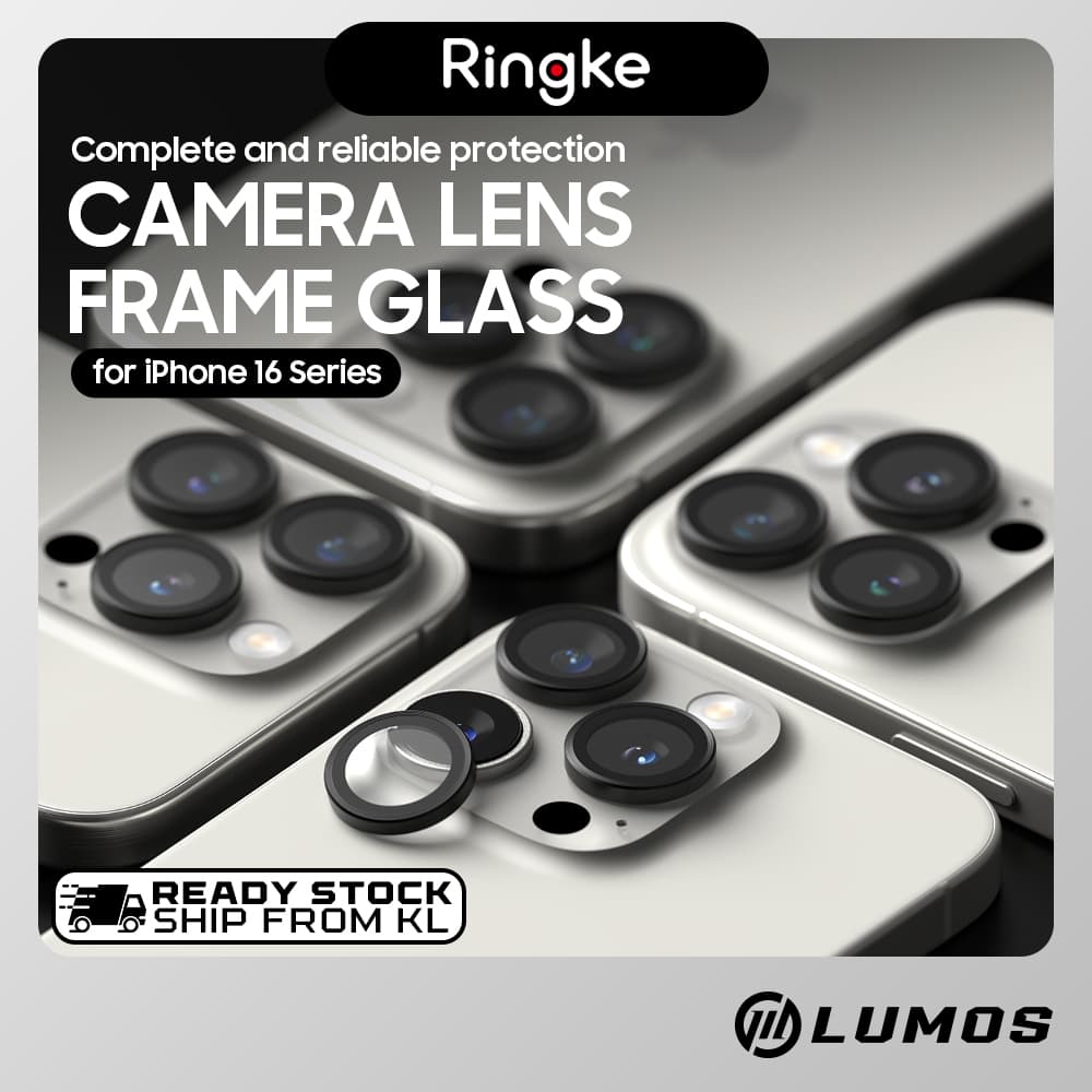 RINGKE CAMERA LENS FRAME GLASS for iPhone 16 Series Camera Lens