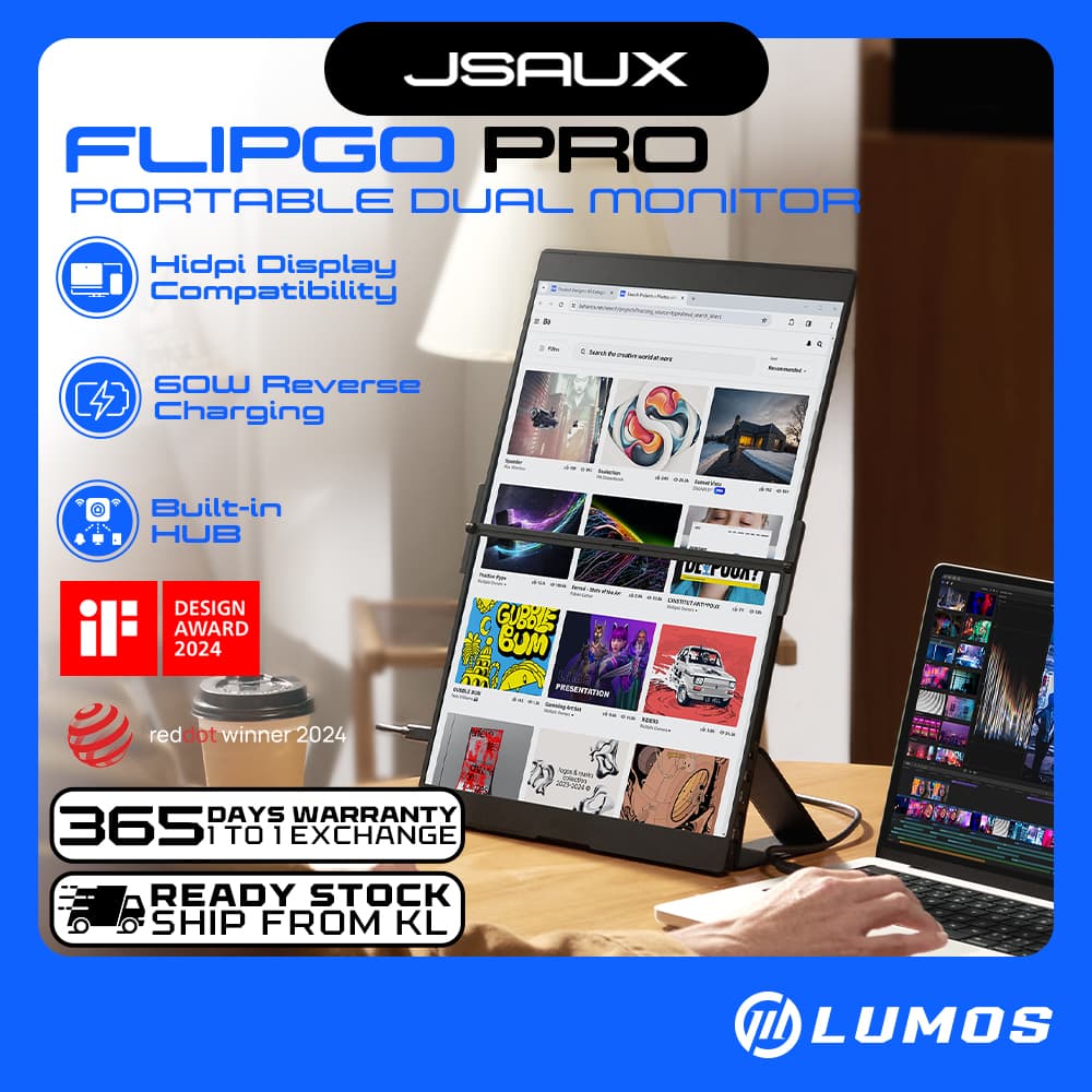 JSAUX FLIPGO PRO Portable Dual Monitor