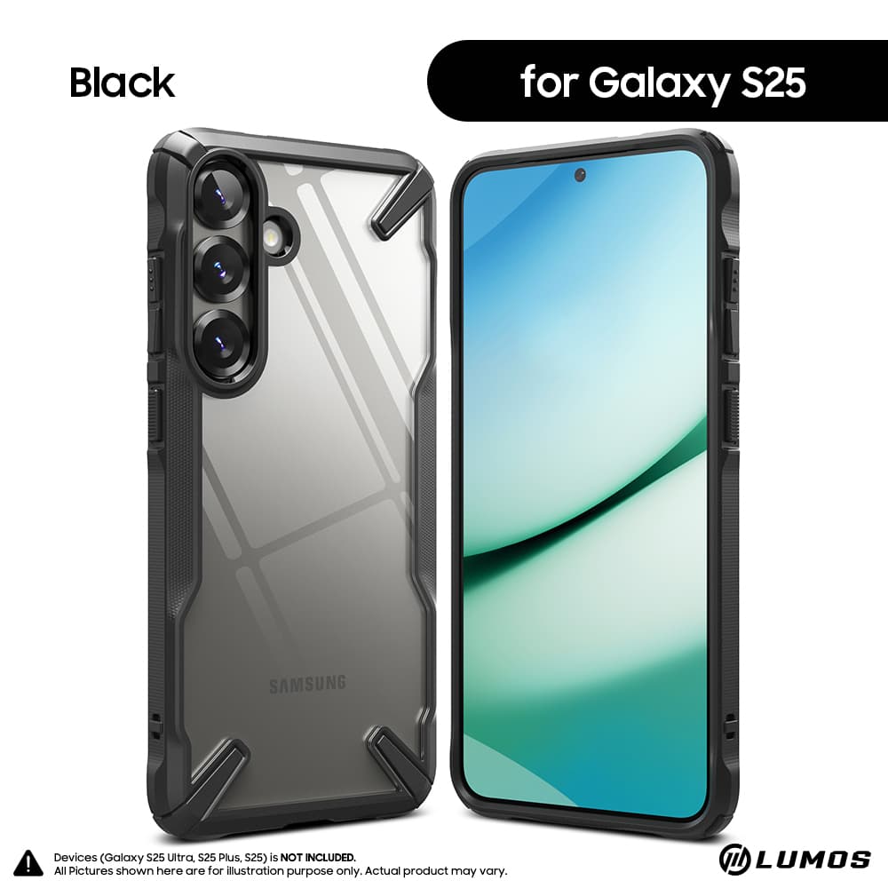 Ringke FUSION X Case for Samsung Galaxy S25 / S25 Plus / S25 Ultra – S25 Black