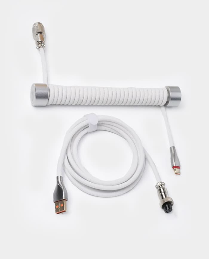 GravaStar Premium Coiled Aviator USB Cable- High-Speed Connectivity and Durable Design