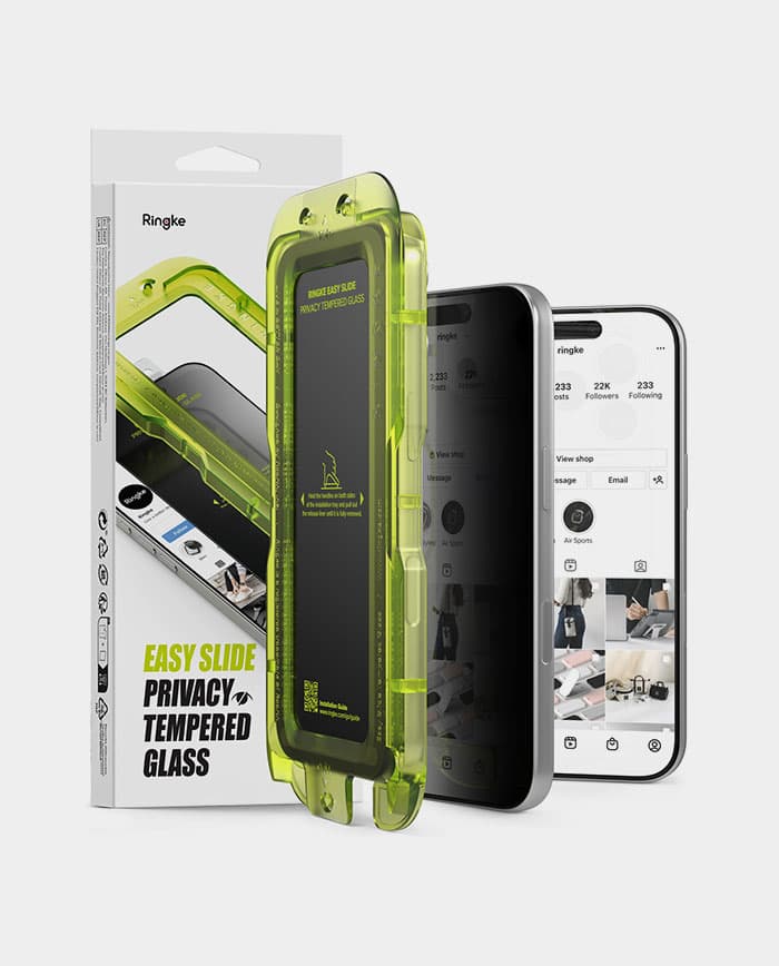 Ringke Easy Slide Privacy Tempered Glass for iPhone 17 Series Tempered Glass Protection
