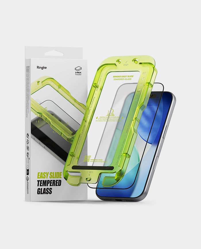 Ringke Easy Slide Tempered Glass (2 PACK) for iPhone 17 / 17 Air / 17 Pro / 17 Pro Max Tempered Glass Protection