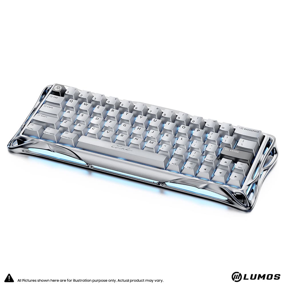 Gravastar Mercury V60 Pro 60% Gaming Hall Effect UFO Magnetic Switch Gaming Keyboard Chrome Silver – Chrome Silver