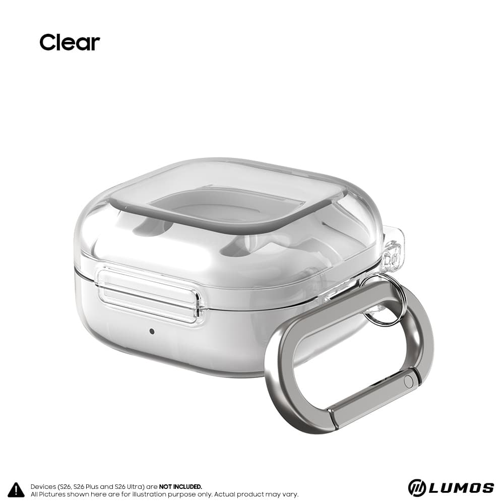 Araree NUKIN Hard Cover Case for Samsung Galaxy Buds 4 / Buds 4 Pro Clear – Clear