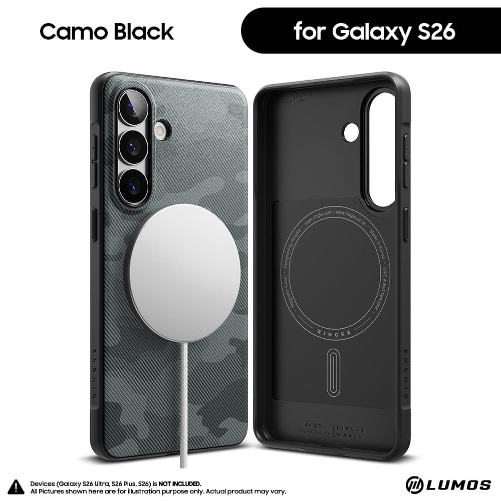 Ringke ONYX MAGNETIC Series for Samsung Galaxy S26 / S26 Plus/ S26 Ultra Phone Case – S26 Camo Black