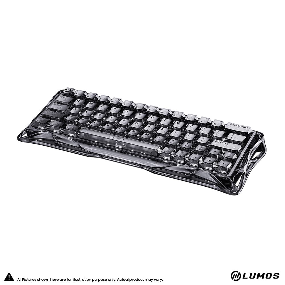 Gravastar Mercury V60 Onyx Crystal 60% Mechanical Gaming Keyboard RGB Wired Compact Black Transparent Design – Onyx Crystal