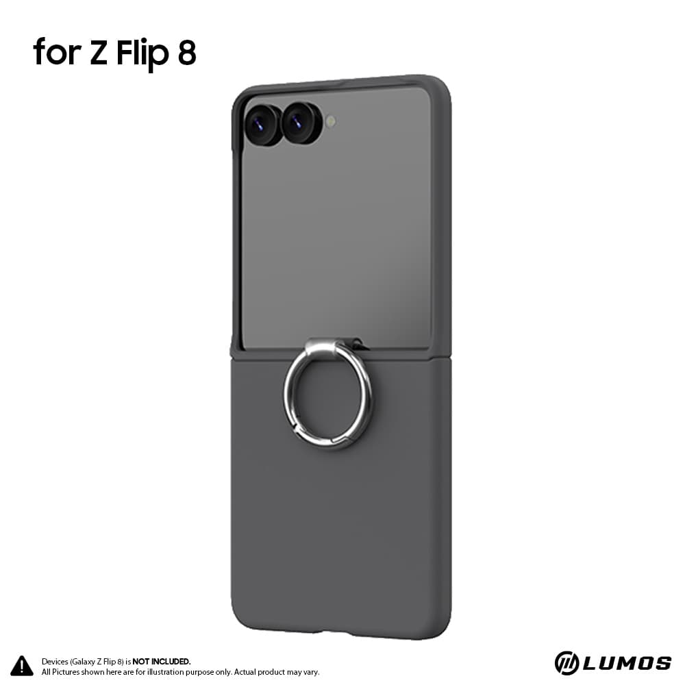 Araree Samsung Galaxy Z Flip 8 Aero Flex R Ring Full Coverage Protection Hinge Protection Hinge Cover Phone Case – Black