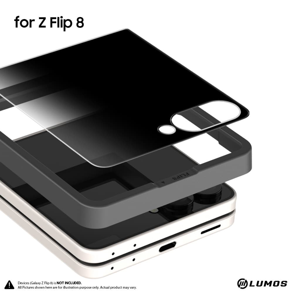 Araree Samsung Galaxy Z Flip 8 Core Privacy Tempered Glass Screen Protector Oleophobic Coating – Galaxy Z Flip 8