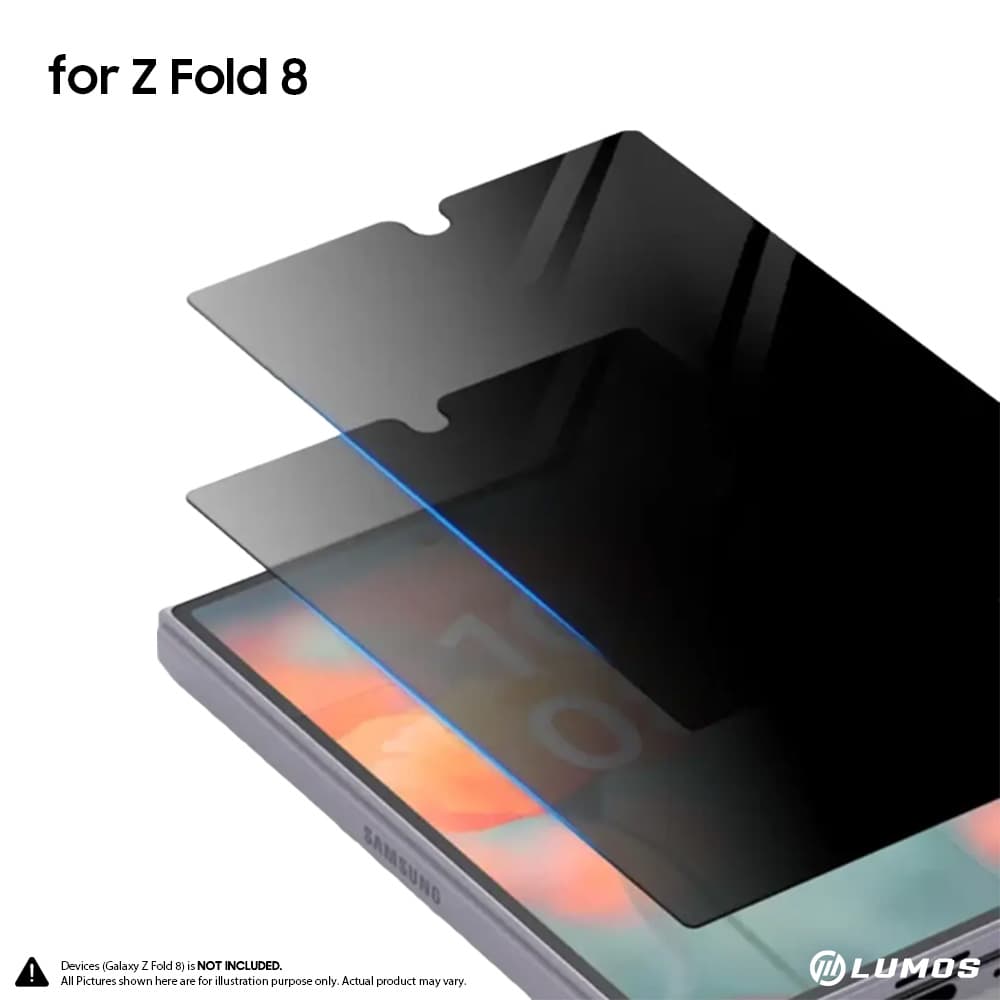 Araree Samsung Galaxy Z Fold 8 Core Privacy Tempered Glass Screen Protector Oleophobic Coating – Galaxy Z Fold 8