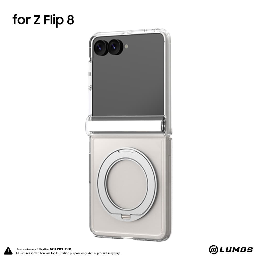 Araree Duple 360M Stand Magnetic for Samsung Galaxy Flip 8 Magnetic Transparent Full Cover Protective Phone Case