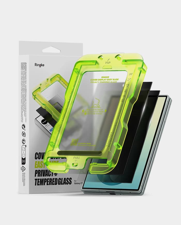 Ringke Galaxy Z Fold 8 Screen Protector | Cover Display Easy Slide Privacy Tempered Glass (2 Pack)