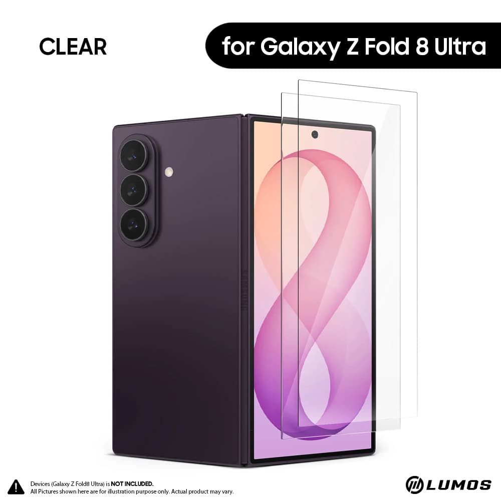 Ringke Cover Display Easy Slide Tempered Glass for Galaxy Z Fold 8 Ultra Tempered Glass Protection – 2 Pack – Galaxy Fold 8 Ultra