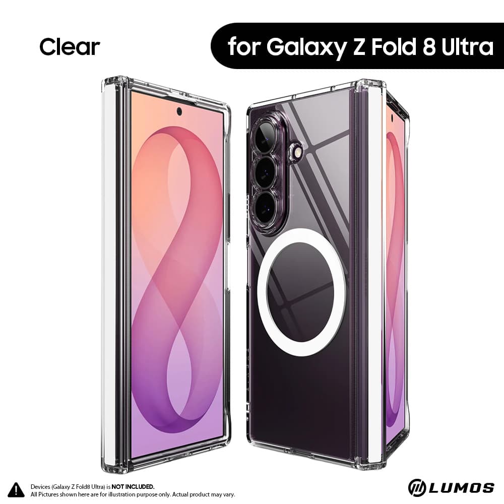 Ringke FUSION FLAP Magnetic for Samsung Galaxy Z Fold 8 Ultra Protective Phone Case – Clear