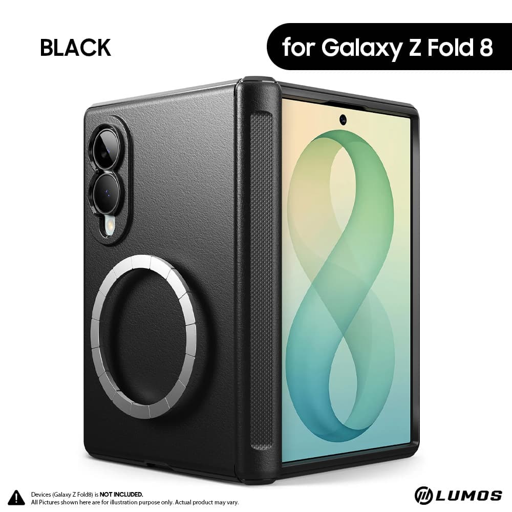 Ringke Onyx Flap Magnetic for Samsung Galaxy Z Fold 8 Protective Phone Case – Black