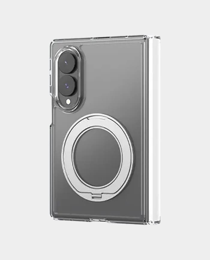 Araree Duple 360M Stand Magnetic Case for Samsung Galaxy Z Fold 8 Transparent Full Cover with Rotatable Kickstand