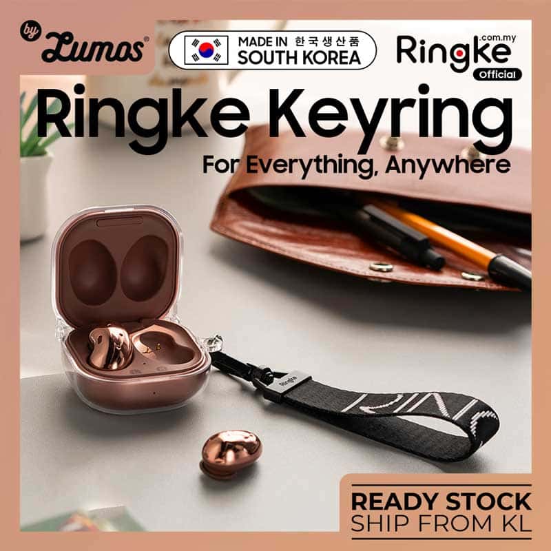RINGKE KEY RING HOLDER STRAP COMPATIBLE with Earbuds, Keys, Cameras & ID Quik Catch Lanyard Adjustable String