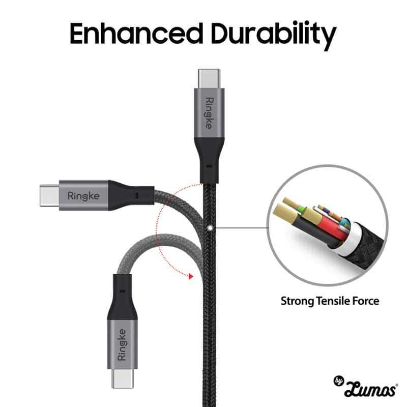 RINGKE USB TYPE C TO C CHARGING CABLE Fast Charging 1.2M Length Up To 4x Faster