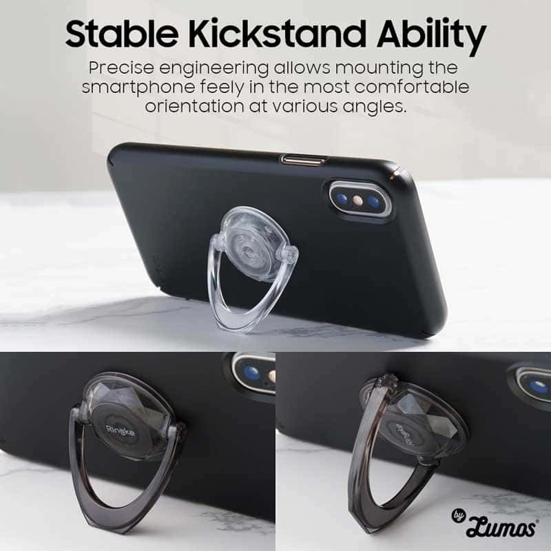 Ringke PRISM RING Smart Phone Ring Holder Finger Ring Stand Attachable Full 360° Rotation