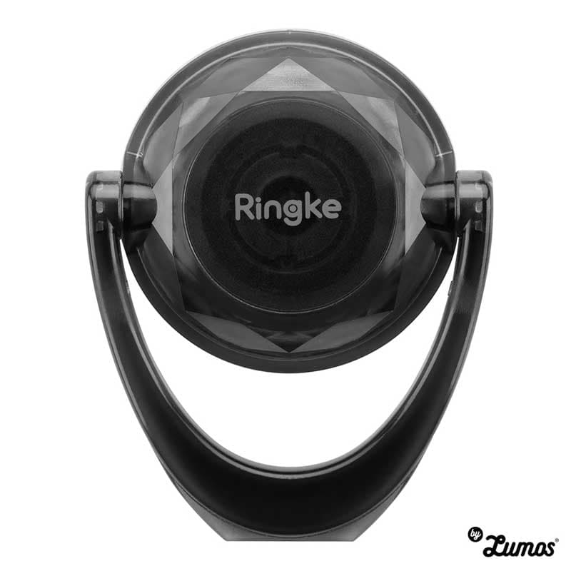 Ringke PRISM RING Smart Phone Ring Holder Finger Ring Stand Attachable Full 360° Rotation – Black