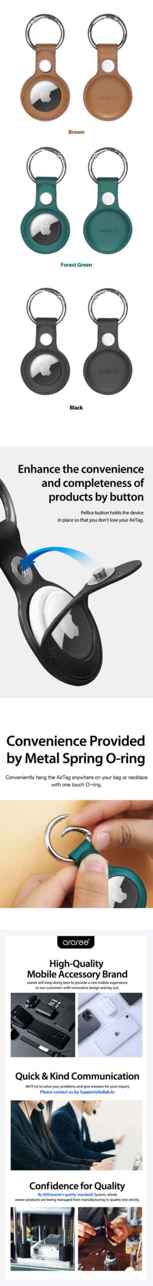 Araree PELLIS for Apple AirTag Compact Slim Casing