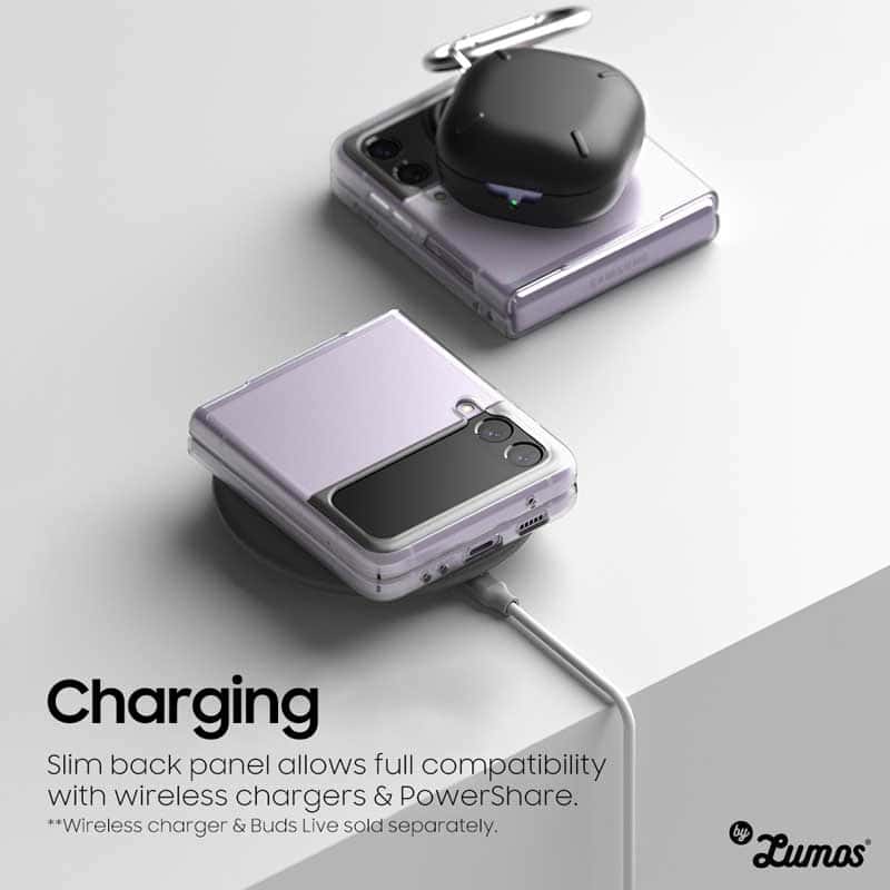 RINGKE SLIM Samsung Galaxy Z Flip 3 Light & Thin Clear Matte Black Case
