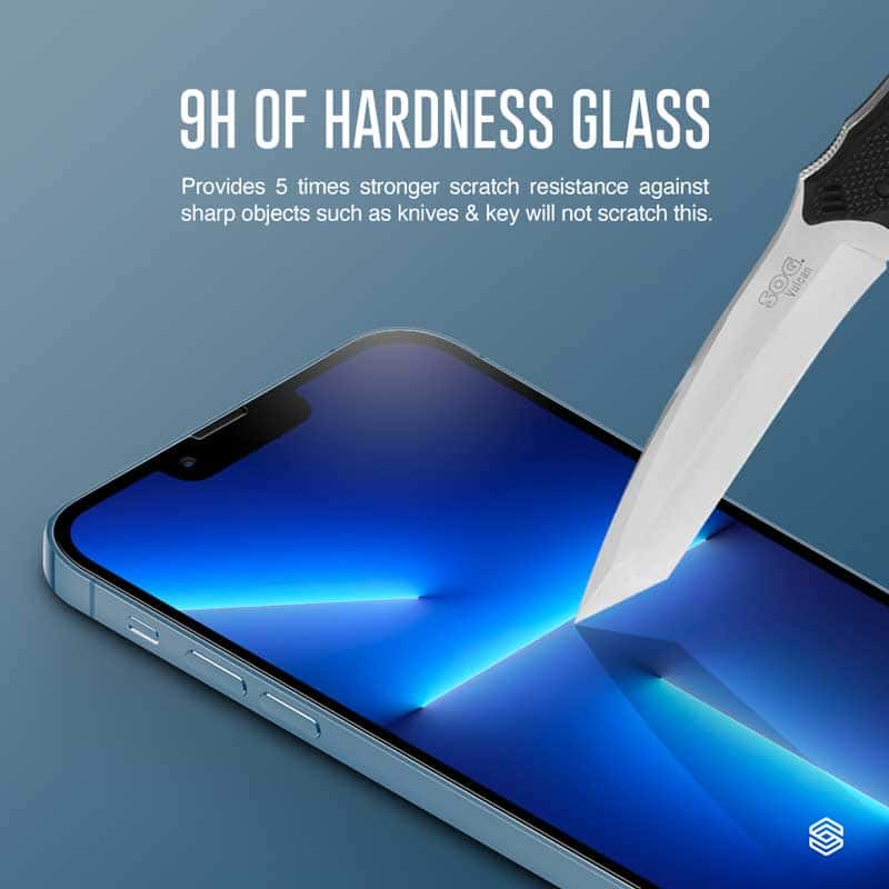 SIEGE GLASTIMATE APPLE iPhone 13 PRO MAX 2.5D FULL COVERAGE PROTECT HD ( CLEAR ) PREMIUM TEMPERED GLASS SCREEN PROTECTOR