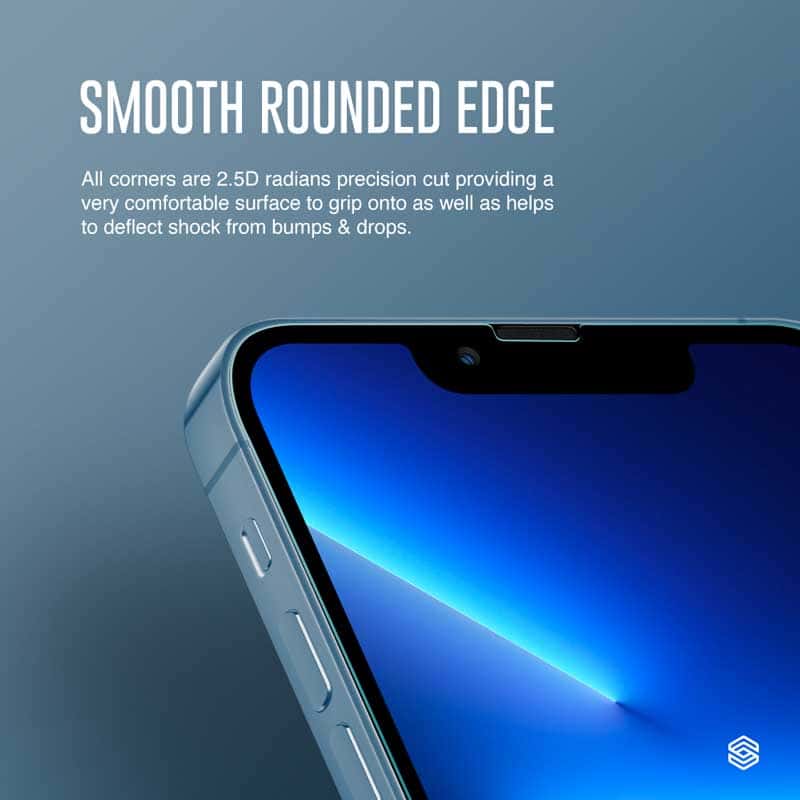 SIEGE GLASTIMATE APPLE iPhone 13 PRO MAX 2.5D FULL COVERAGE PROTECT HD ( CLEAR ) PREMIUM TEMPERED GLASS SCREEN PROTECTOR