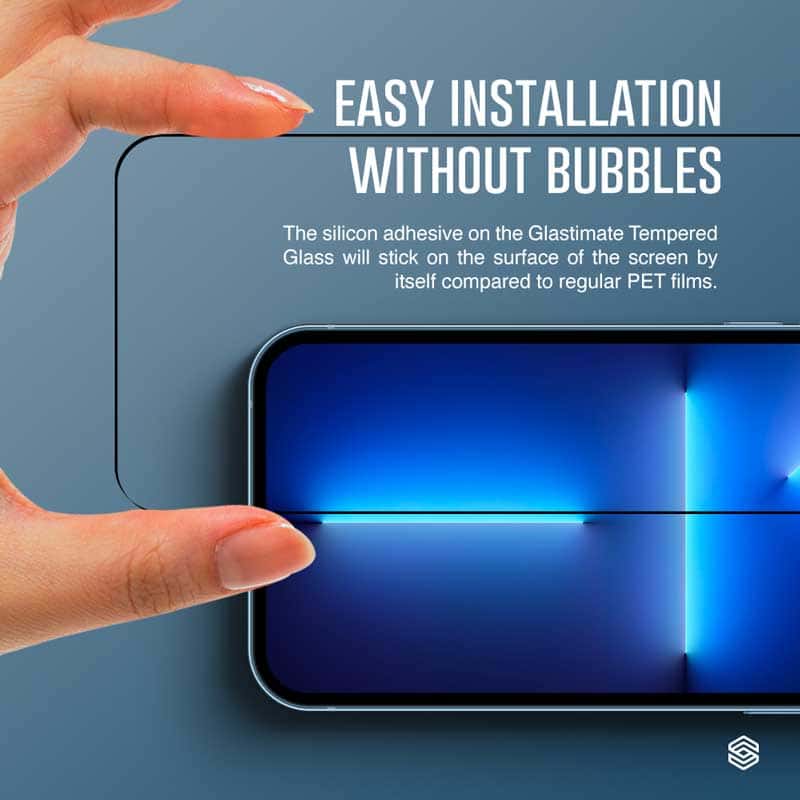 SIEGE GLASTIMATE APPLE iPhone 13 PRO MAX 2.5D FULL COVERAGE PROTECT HD ( CLEAR ) PREMIUM TEMPERED GLASS SCREEN PROTECTOR