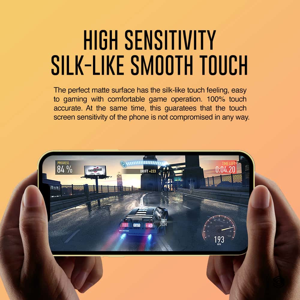 SIEGE GLASTIMATE APPLE iPhone 13 PRO MAX 2.5D ( ANTI-GLARE MATTE ) PREMIUM TEMPERED GLASS SCREEN PROTECTION