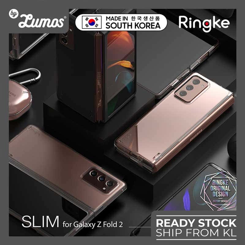 RINGKE SLIM SERIES Samsung Galaxy Z Fold 2 Simple Matte Black Protective Case