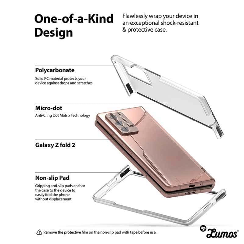 RINGKE SLIM SERIES Samsung Galaxy Z Fold 2 Simple Matte Black Protective Case