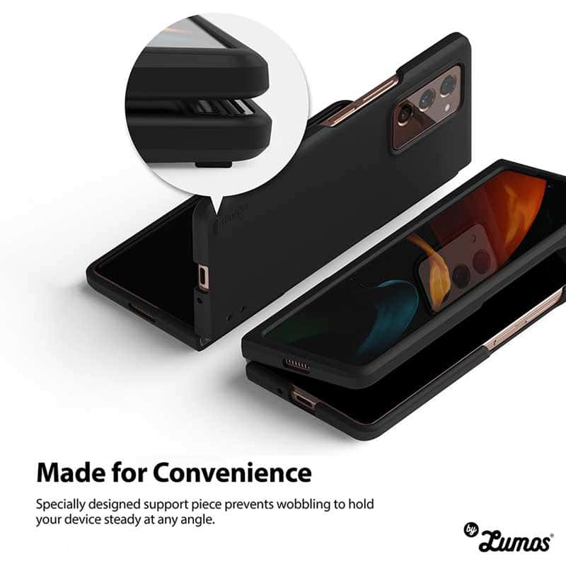 RINGKE SLIM SERIES Samsung Galaxy Z Fold 2 Simple Matte Black Protective Case