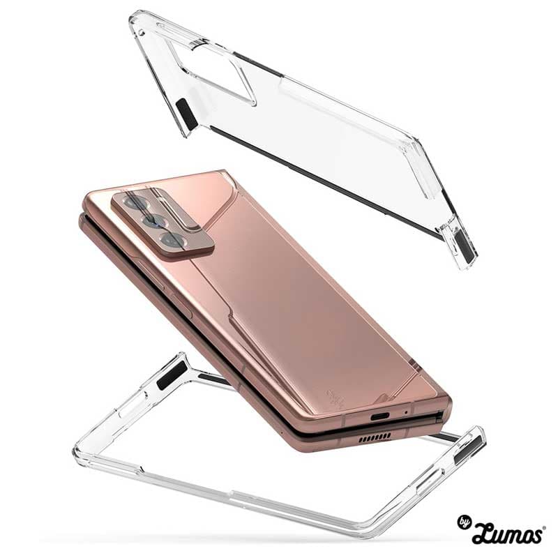 RINGKE SLIM SERIES Samsung Galaxy Z Fold 2 Simple Matte Black Protective Case โ Clear