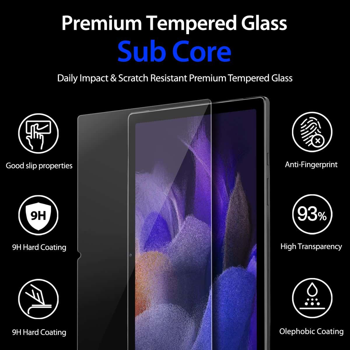 Araree Subcore Samsung Galaxy Tab A8 Tempered Glass