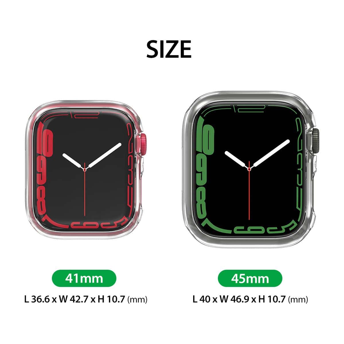 Araree Nukin Apple Watch Series 7, 8& 9 (41/ 45 mm)Slim Transparent Hard Case