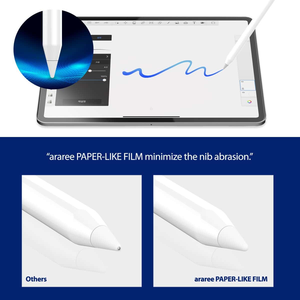 Araree Paper Like Film Apple iPad Mini 6th (8.3 inch) Premium Anti Glare Screen Protector made for Apple Pencil