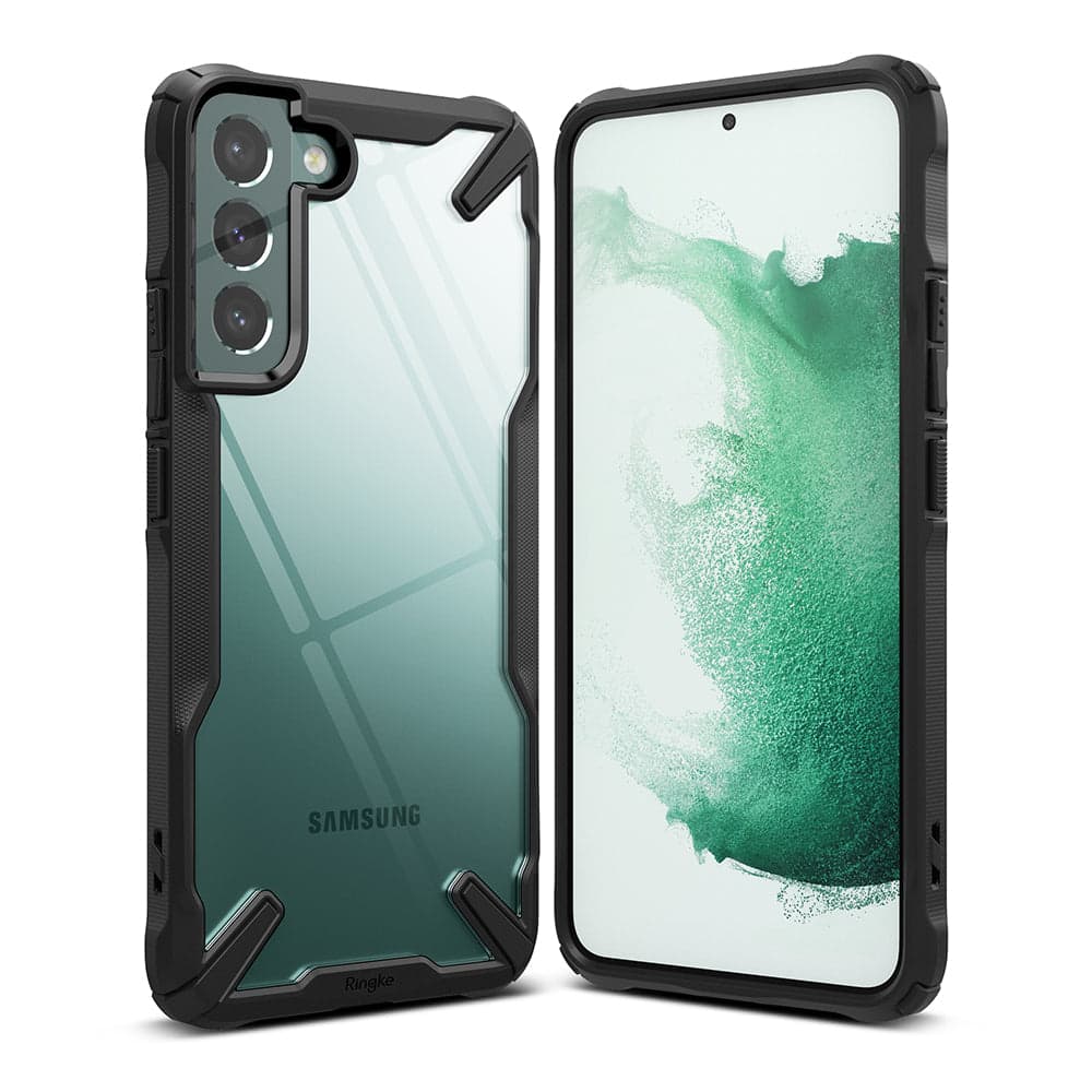 RINGKE FUSION X DESIGN SERIES For Samsung Galaxy S22 / S22 Plus / S22 Ultra Protective Phone Case โ Black / s22