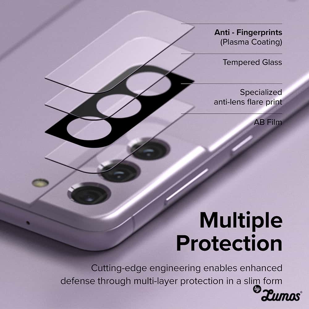 RINGKE CAMERA FULL COVER GLASS For Samsung Galaxy S21 Fe 5G Black Lens Protector 3pcs Pack