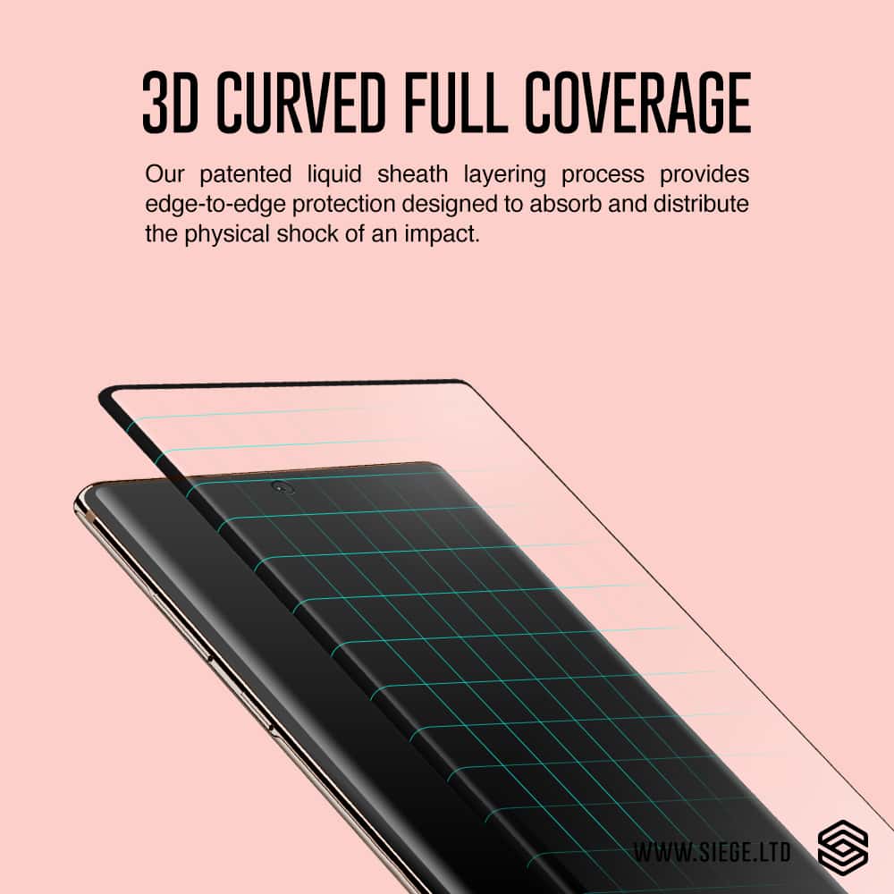 SIEGE GLASTIMATE Samsung Galaxy S21 FE Full Coverage Protection Tempered Glass Screen Protector